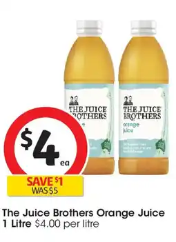 Coles The juice brothers orange juice offer