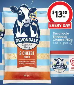 Coles Devondale shredded cheese offer