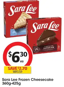 Coles Sara Lee Frozen Cheesecake offer
