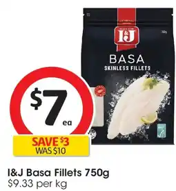 Coles I&j basa fillets offer