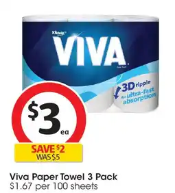 Coles Viva paper towel offer