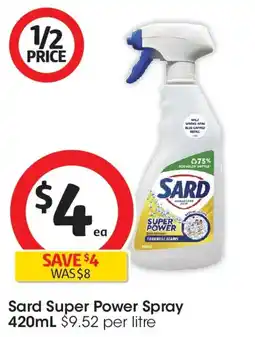 Coles Sard super power spray offer