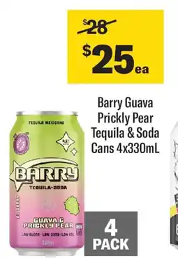 Coles Barry guava prickly pear tequila & soda offer