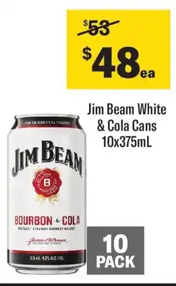 Coles Jim beam white & cola cans offer