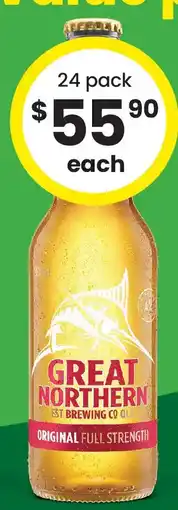 The Bottle O Great northern original stubbies offer