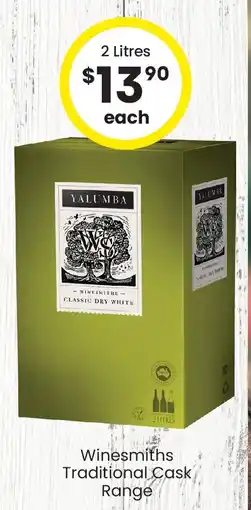 The Bottle O Winesmiths traditional cask range offer