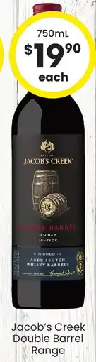 The Bottle O Jacob's creek double barrel range offer