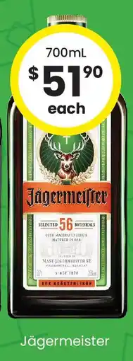 The Bottle O Jagermeister offer