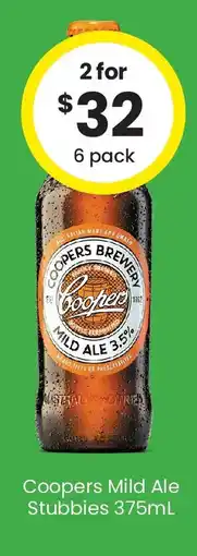The Bottle O Coopers mild ale stubbies offer
