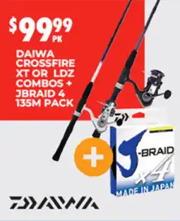 BCF Daiwa crossfire xt or ldz combos offer