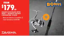 BCF Daiwa exceler spin reel offer