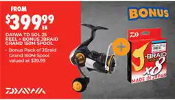 BCF Daiwa td sol 25 reel offer