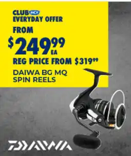 BCF Daiwa bg mq spin reels offer
