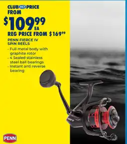 BCF Penn fierce iv spin reels offer