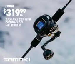 BCF Samaki zephyr overhead hd reels offer