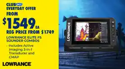 BCF Lowrance elite fs sounder combos offer