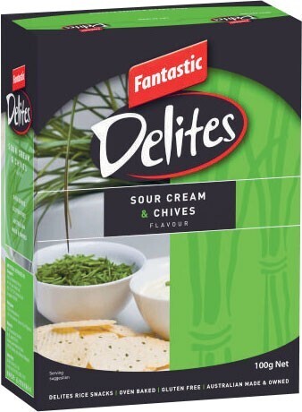Coles Fantastic Delites Rice Snack Crackers 100g offer