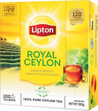 Coles Lipton Royal Ceylon Tea Bags 100 Pack offer
