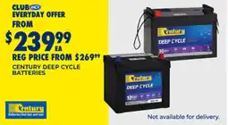 BCF Century deep cycle batteries offer