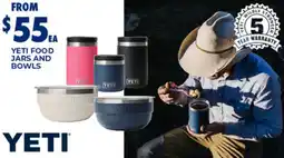 BCF Yeti food jars and bowls offer