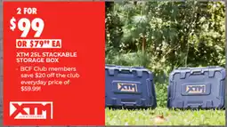 BCF Xtm stackable storage box offer