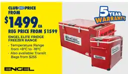 BCF Engel elite fridge freezer range offer