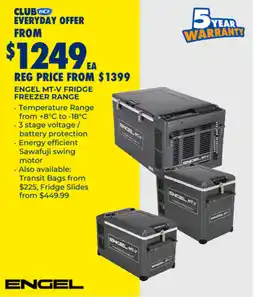 BCF Engel mt-v fridge freezer range offer