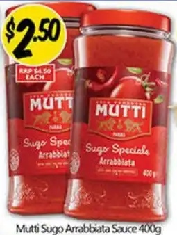 NQR Mutti Sugo Arrabbiata Sauce offer