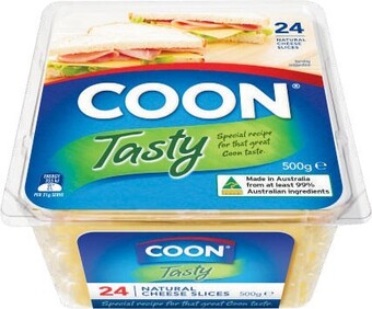 Coon Tasty Cheese Slices 500g