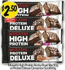 NQR High Protein Rocky Road Bar or Protein Deluxe Cinnamon Scroll offer