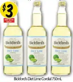 NQR Diet Lime Cordial offer