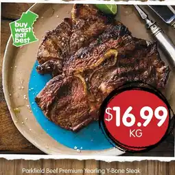 Spudshed Parkfield Beef Premium Yearling Y-Bone Steak offer