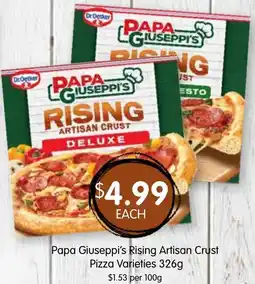 Spudshed Rising Artisan Crust Pizza offer
