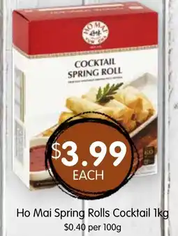 Spudshed Spring Rolls Cocktail offer