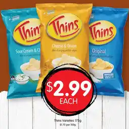 Spudshed Thins Varieties offer