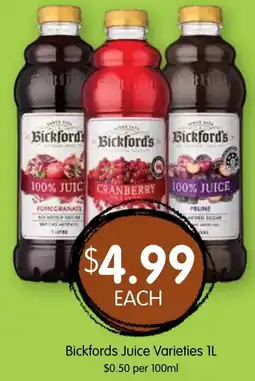 Spudshed Juice Varieties offer