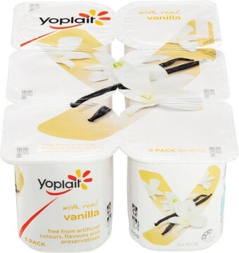 Coles Yoplait Yoghurt 6x160g offer