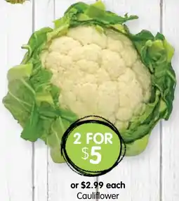 Spudshed Cauliflower offer