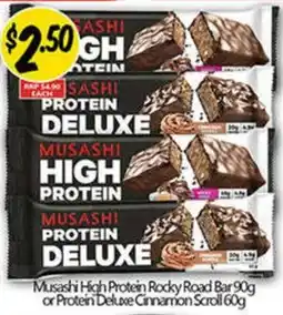 NQR High Protein Rocky Road Bar or Protein Deluxe Cinnamon Scroll offer