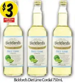 NQR Diet Lime Cordial offer