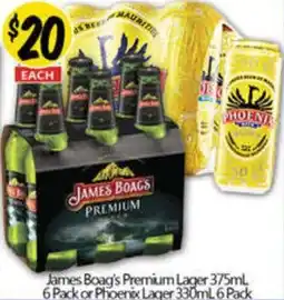 NQR Premium Lager or Phoenix Lager offer