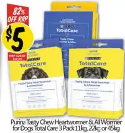 NQR Tasty Chew Heartwormer & All Wormer for Dogs Total Care offer