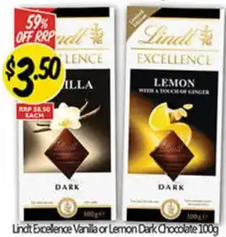 NQR Vanilla or Lemon Dark Chocolate offer