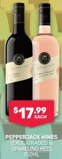 SipnSave Pepperjack wines offer