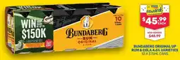 SipnSave Bundaberg original up rum & Cola 4.6% varieties offer
