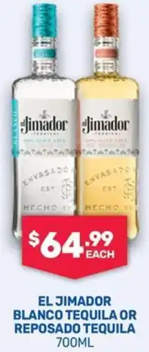 SipnSave El jimador blanco tequila or Reposado tequila offer