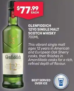 SipnSave Glenfiddich 12yo single malt scotch whisky offer