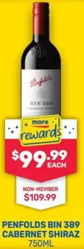 SipnSave Penfolds bin 389 cabernet shiraz offer
