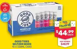 SipnSave Good tides seltzer mixed offer
