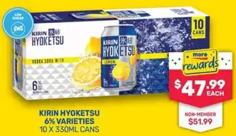 SipnSave Kirin hyoketsu 6% varieties offer